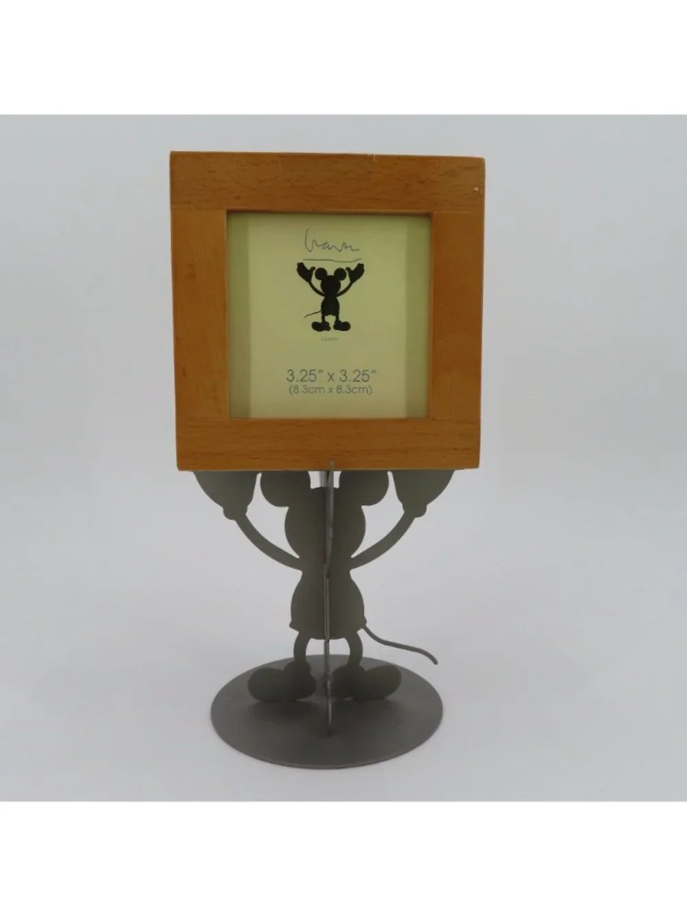 Michael Graves x Disney Mickey Mouse Wood Metal Pedestal Photo Frame Cube 2006